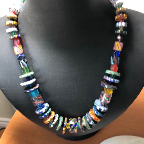 Jewelry - Vintage Art Glass Beads Necklace